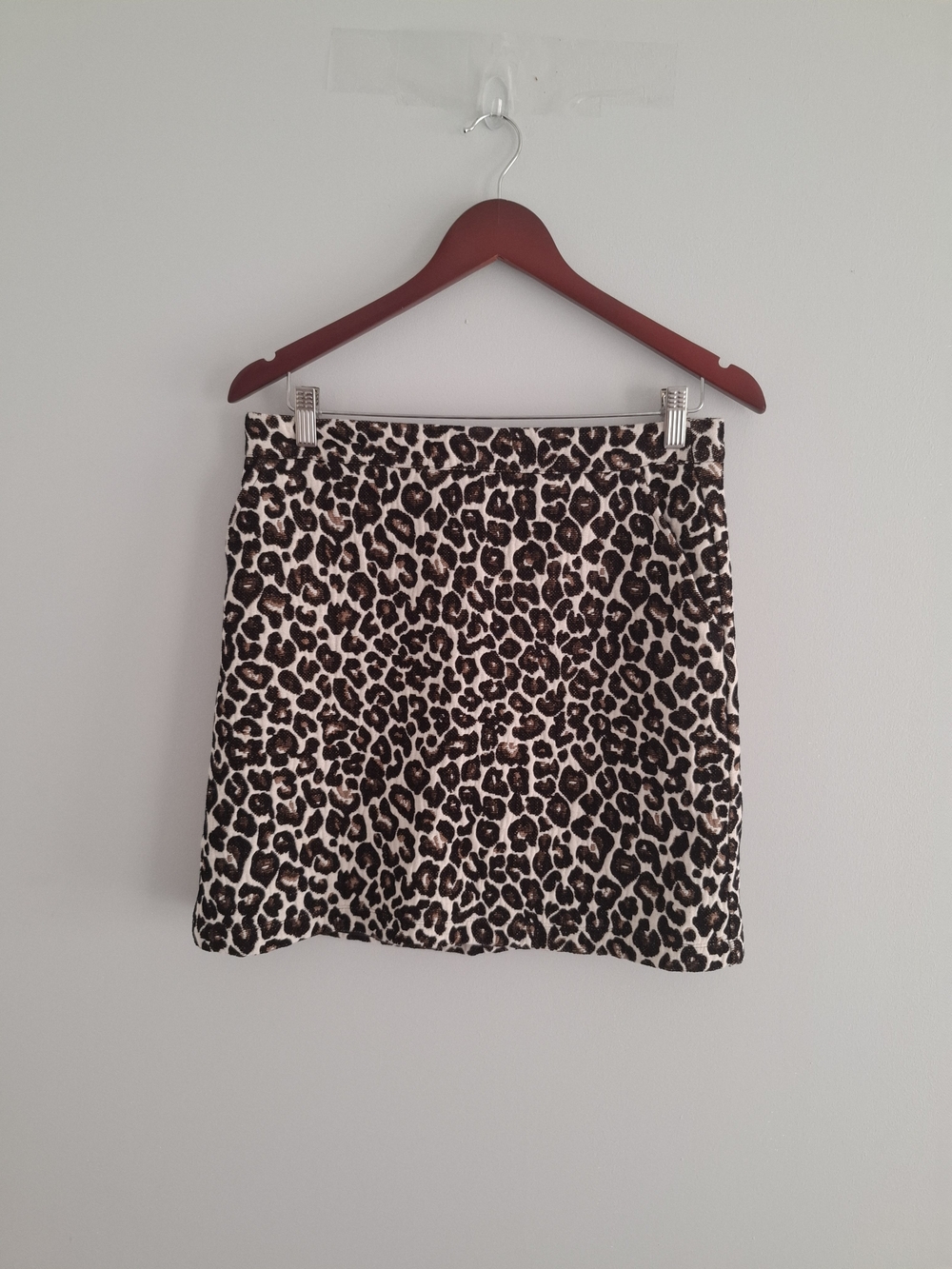 Sanctuary Leopard Print Mini Skirt - Brown & Black SZ L - Picture 1 of 9